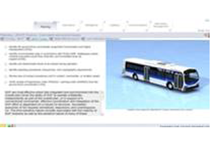 Interactive electronic technical manuals for bus fleet